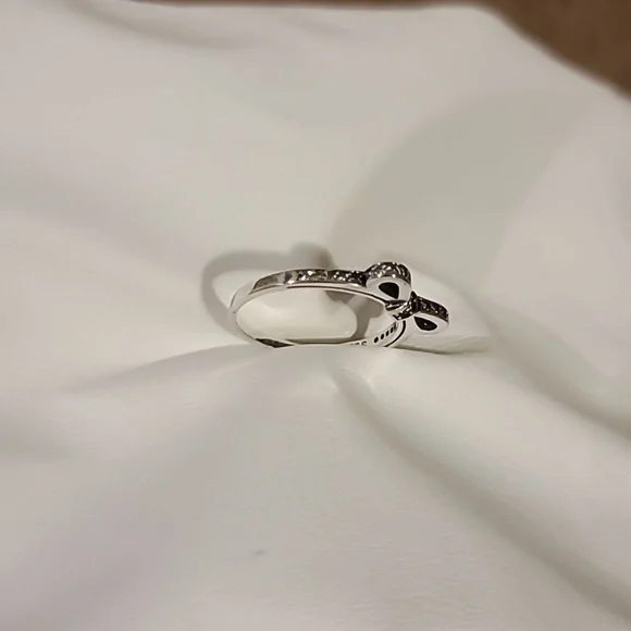 Sterling silver s925 simulated diamond ring - Picture 2 of 6